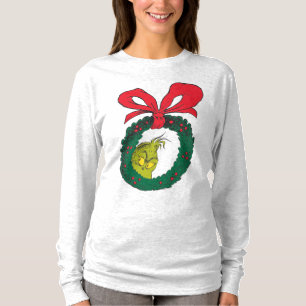 Camiseta Grinch clásico   Wreath Navidades