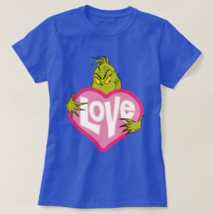 Camiseta Grinch   Corazón rosa de amor