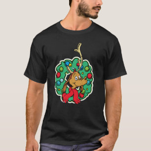 Camiseta Grinch Corona de Navidad Max