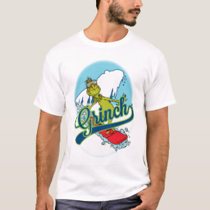 Camiseta Grinch en snowboard
