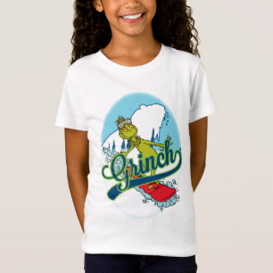 Camiseta Grinch en snowboard