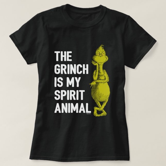 Camiseta Grinch es mi Animal Espiritual (Diseño del anverso)