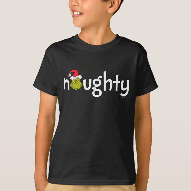 Camiseta Grinch es travieso (Anverso)