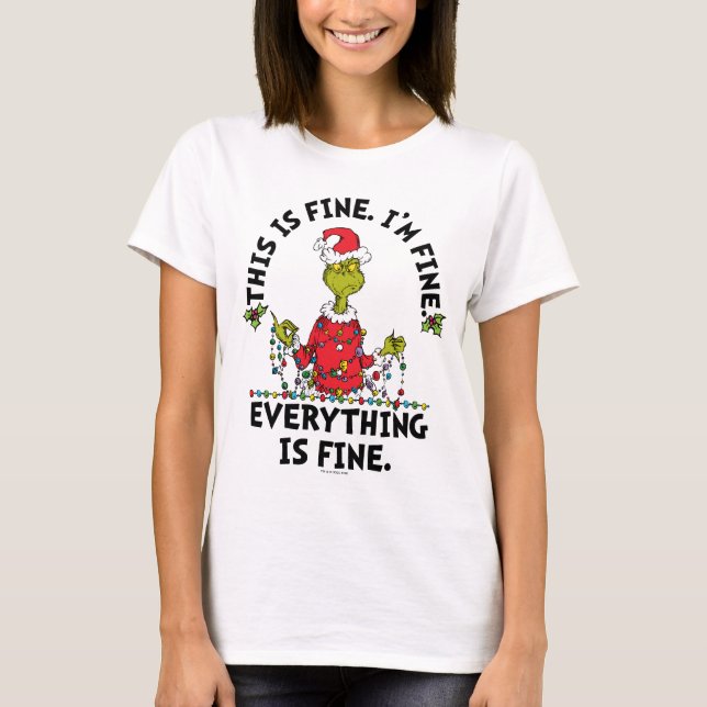 Camiseta Grinch | Everything is Fine (Anverso)