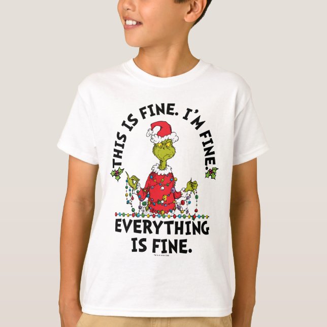 Camiseta Grinch | Everything is Fine (Anverso)