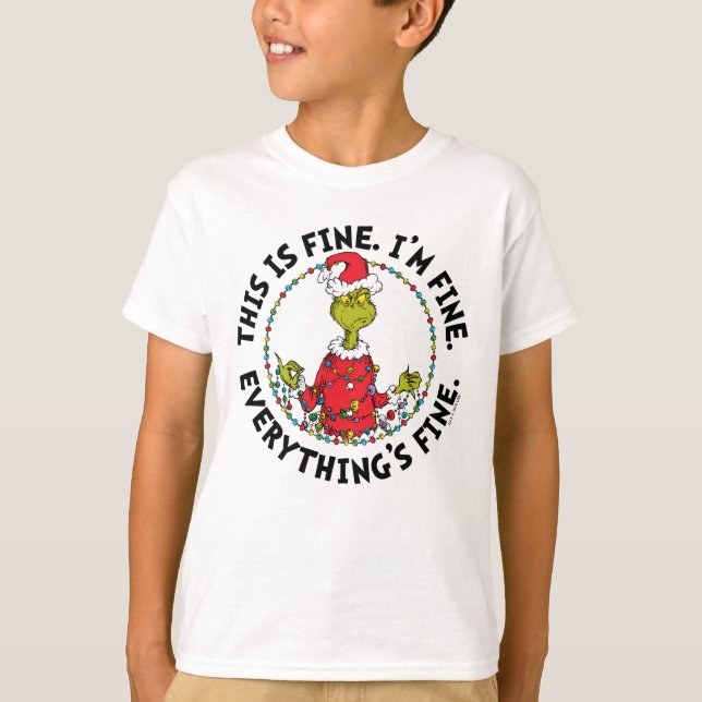 Camiseta Grinch | Everything's Fine (Anverso)