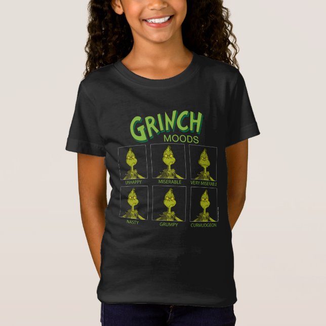 Camiseta Grinch | Gráfico de estados de ánimo (Anverso)
