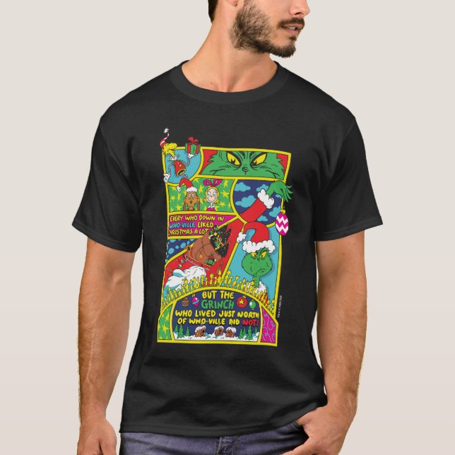 Camiseta Grinch | Gráfico de historietas (Anverso)