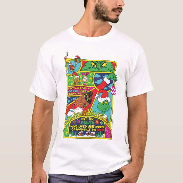Camiseta Grinch | Gráfico de historietas (Anverso)