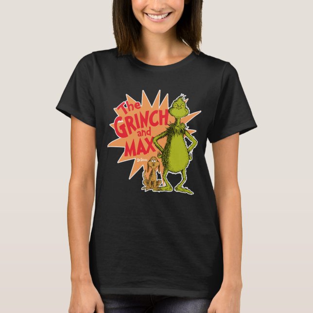 Camiseta Grinch | Grinch & Max Starburst (Anverso)