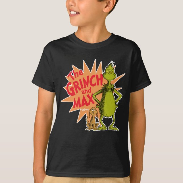 Camiseta Grinch | Grinch y Max Starburst (Anverso)