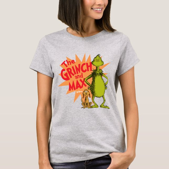 Camiseta Grinch | Grinch y Max Starburst (Anverso)
