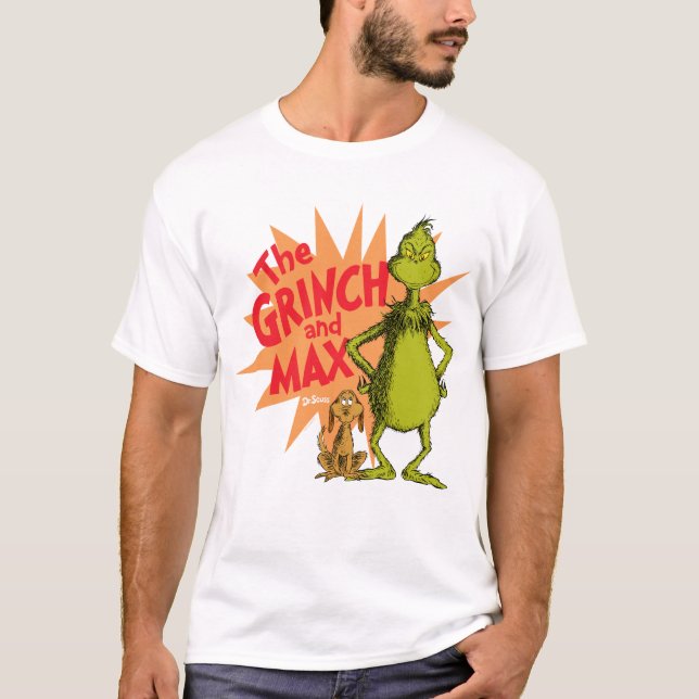Camiseta Grinch | Grinch y Max Starburst (Anverso)