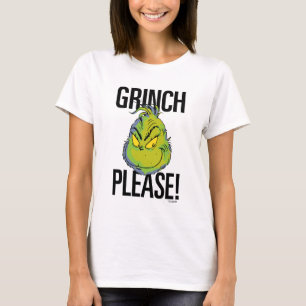 Camiseta Grinch Malhumorado   Grinch Divertido Por favor, c
