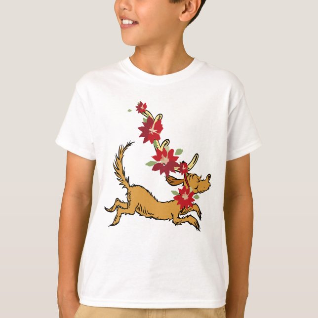 Camiseta Grinch | Max Flor de Nochebuena de Navidad (Anverso)
