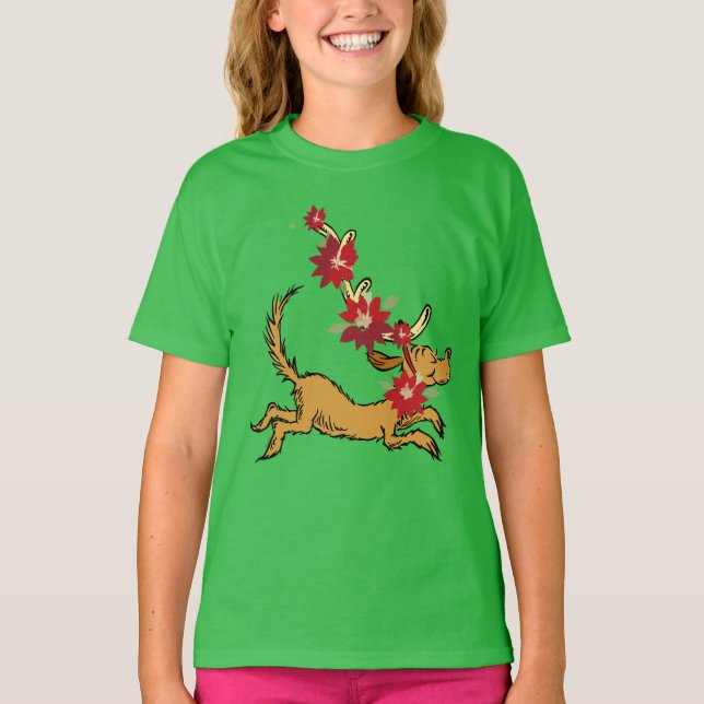 Camiseta Grinch | Máx Navidades Pointsettia (Anverso)