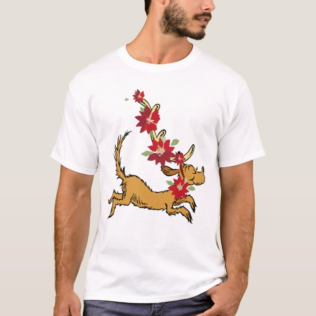 Camiseta Grinch | Max Poinsettia de Navidad (Anverso)