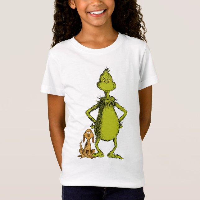 Camiseta Grinch | Max y postura de Grinch (Anverso)