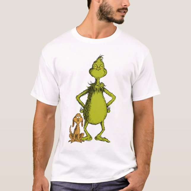Camiseta Grinch | Max y postura de Grinch (Anverso)