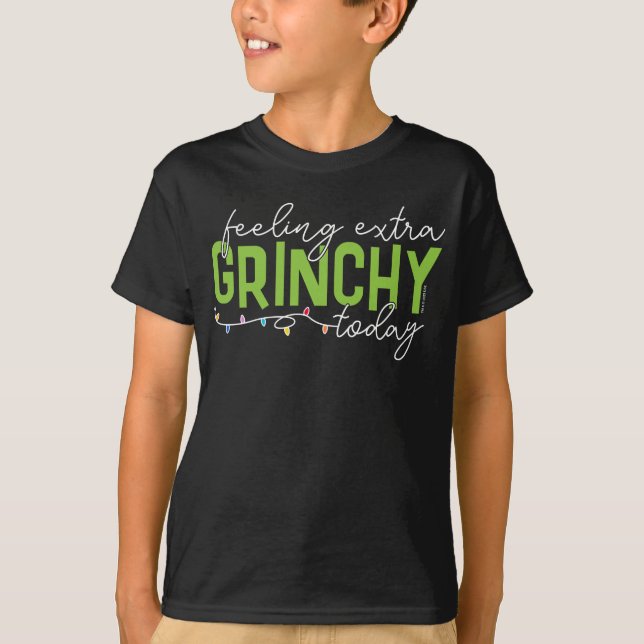 Camiseta Grinch | Me siento extra gruñón hoy (Anverso)