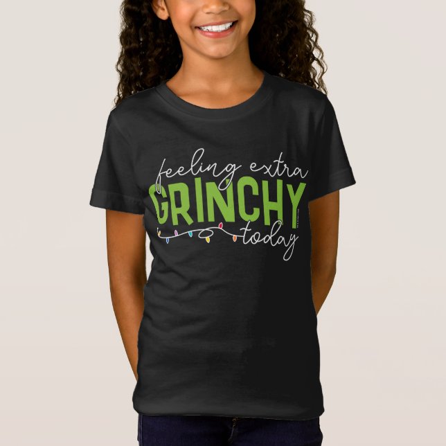 Camiseta Grinch | Me siento extra gruñón hoy (Anverso)