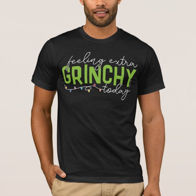 Camiseta Grinch | Me siento extra gruñón hoy (Anverso)