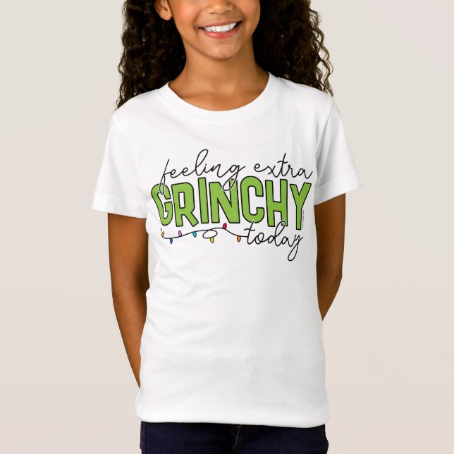 Camiseta Grinch | Me siento extra gruñón hoy 2 (Anverso)