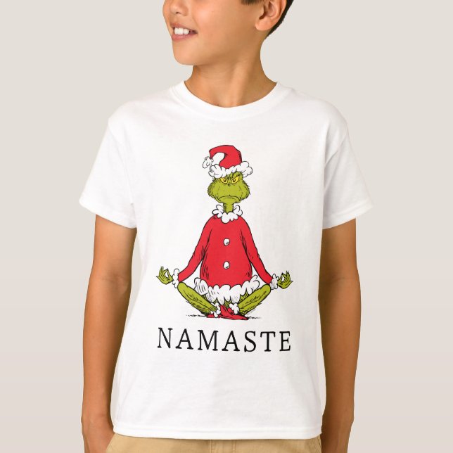 Camiseta Grinch | Namaste Santa Claus (Anverso)