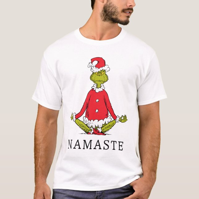 Camiseta Grinch | Namaste Santa Claus (Anverso)