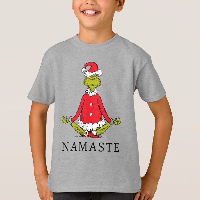Camiseta Grinch | Namaste Santa Claus (Anverso)