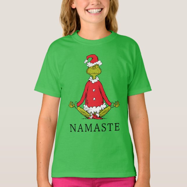 Camiseta Grinch | Namaste Santa Claus (Anverso)