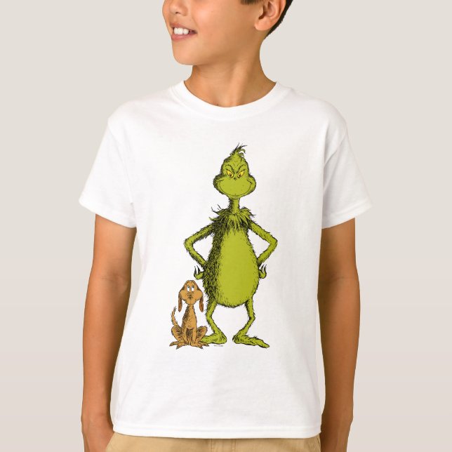Camiseta Grinch | Postura de Max y Grinch (Anverso)
