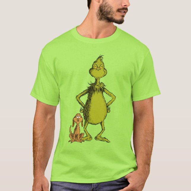 Camiseta Grinch | Postura de Max y Grinch (Anverso)