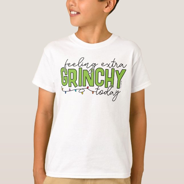 Camiseta Grinch | Sintiéndose Extra Gruñón Hoy 2 (Anverso)