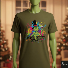 Camiseta Grinch Wine Pop Art Paint Splatter