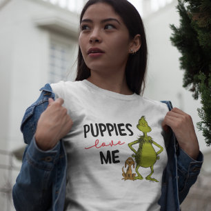 Camiseta Grinch y Max   Los cachorros me aman