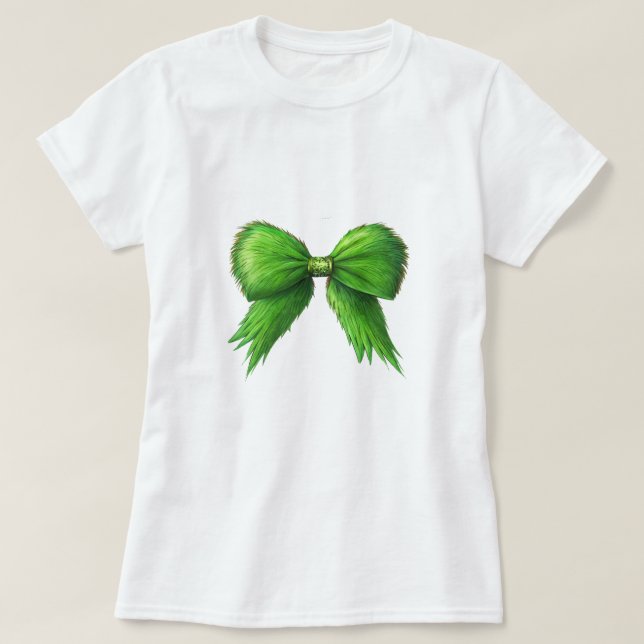 Camiseta Grinchmas Coquette Bow (Diseño del anverso)