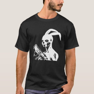 Camiseta Grindcore Occult Horror Bunny Muerte Metalizado Th
