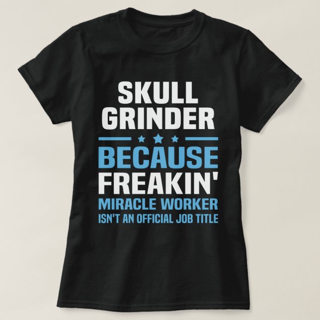 Camiseta Grinder de cráneo (Diseño del anverso)