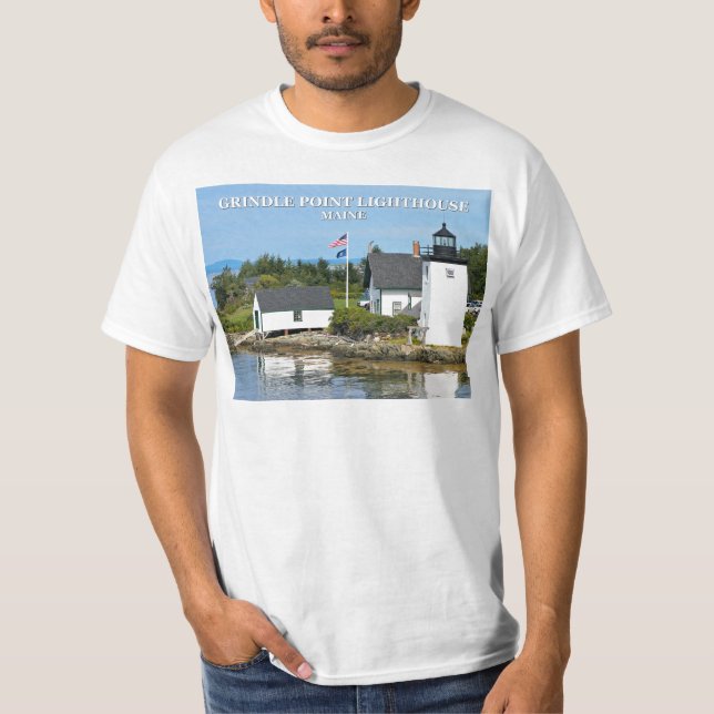 Camiseta Grindle Point Lighthouse, Maine (Anverso)