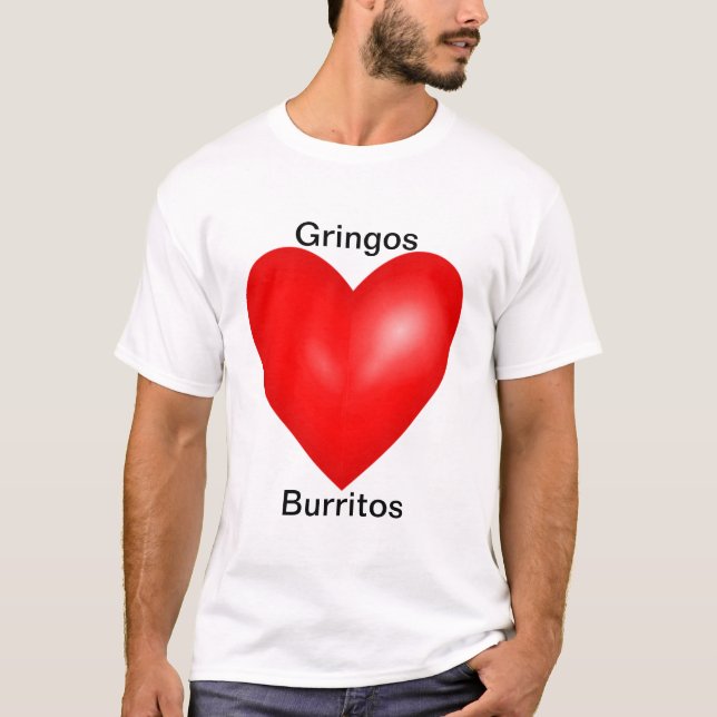 Camiseta Gringos Aman Burritos (Anverso)