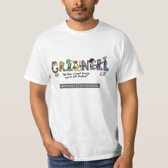 Camiseta Grinnell en 100, #2 (Anverso)