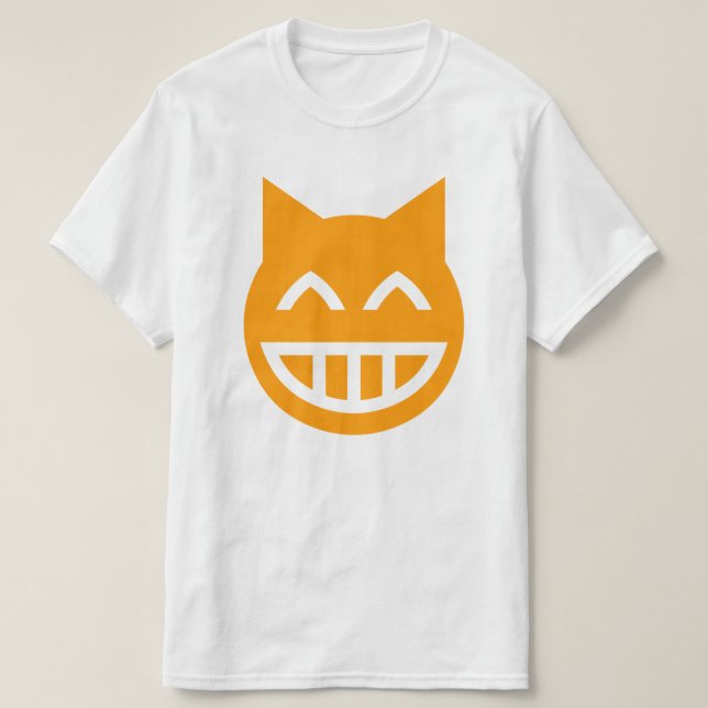 Camiseta Grinning Emoji Cat (Diseño del anverso)