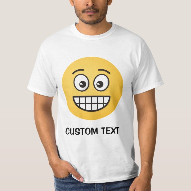 Camiseta Grinning Face con los ojos abiertos (Anverso)