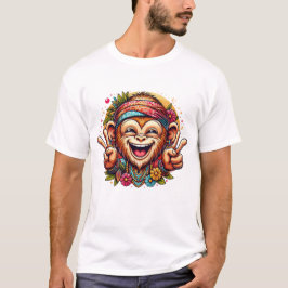 Camiseta Grinning Peace Monkey Men's T-Shirt