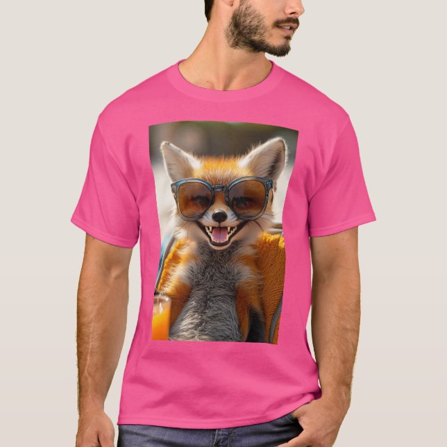 Camiseta Grinse-Fuchs - Der Coolste am Strand (Anverso)