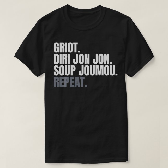 Camiseta Griot haitiano (Diseño del anverso)