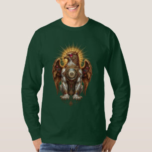 Camiseta Griphón Solar - Guardián Mitológico Dorado