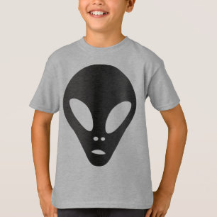 Camiseta Gris Alien Face - Los grises