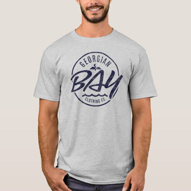 Camiseta gris básica para hombre del Co. de la (Anverso)